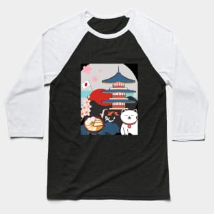 Japanese Culture and Tradition Symbols Baseball T-Shirt